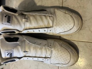 Zapatillas de hombre talla47 Puma Altas Blancas y