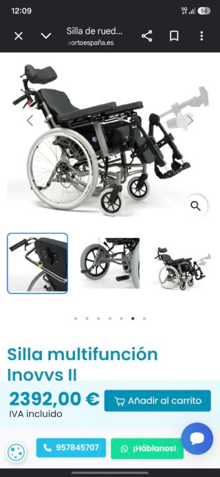 Silla de ruedas multinacional