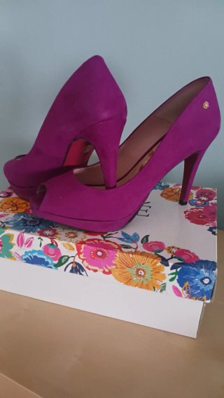 Zapatos de tacón Fucsia oscuro