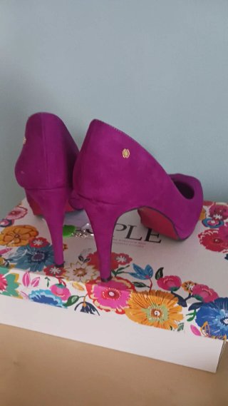 Zapatos de tacón Fucsia oscuro