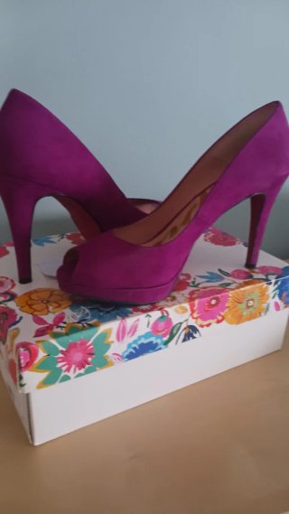 Zapatos de tacón Fucsia oscuro