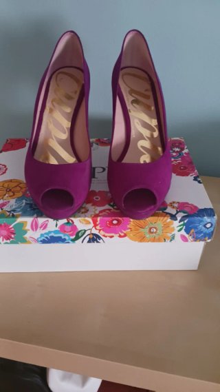 Zapatos de tacón Fucsia oscuro