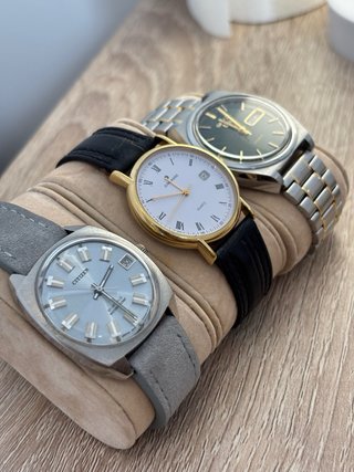 Pack de 3 relojes.  Seiko-Jughans-Citizen