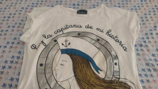 Camiseta Anabel Lee XS Larga Estampada