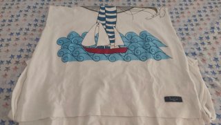 Camiseta Anabel Lee XS Larga Estampada