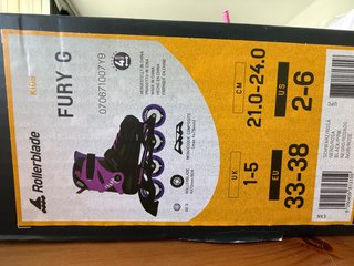 Patines Rollerblade Fury G Talla 33-38