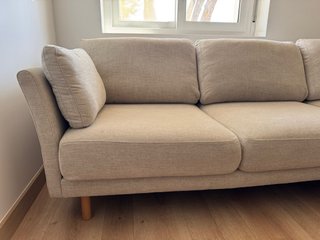 Sofá Kave Home Chaiselongue Beige
