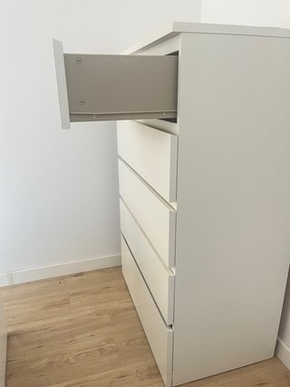 Cajonera MALM 6 cajones blanca