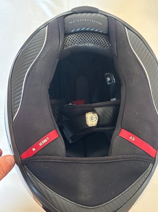 Casco Moto Scorpion EXO Talla M/ 58 cm Negro.