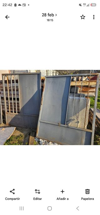 Puertas de garaje metálicas