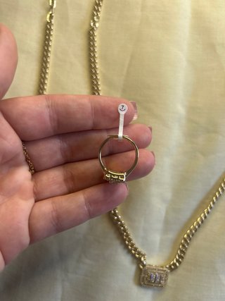 Conjunto de Joyas Doradas con Cristales