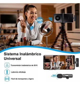 Microfono Lavalier Wireless (2 Unità)