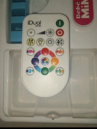 Lámpara LED redonda azul
