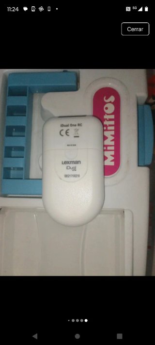 Lámpara LED redonda azul