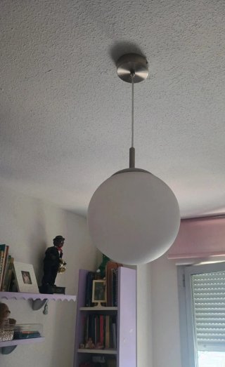 Lámpara LED redonda azul