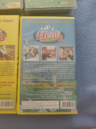 Lote 5 VHS Heidi (Español)