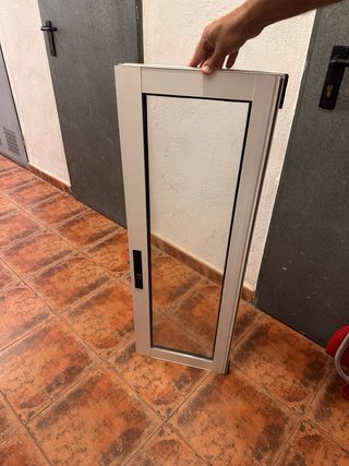 Ventana Corredera Aluminio Blanco 66 cm