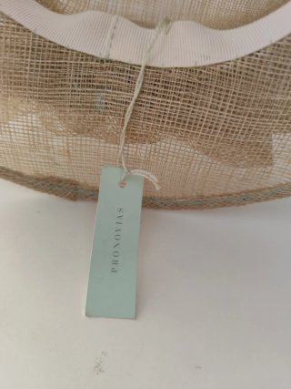 Sombrero rejilla Pronovias beige mujer
