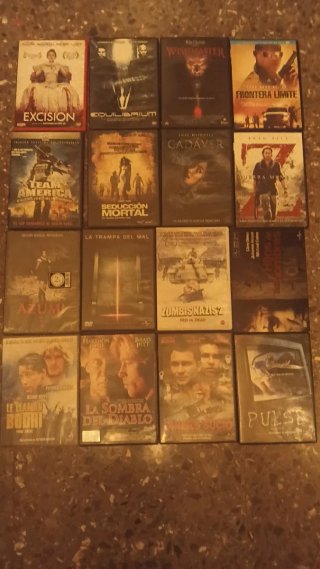 Lote Películas DVD Acción, Terror, thriller , etc
