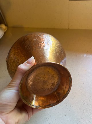 Cántaro de cobre artesanal
