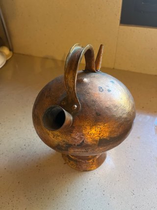 Cántaro de cobre artesanal