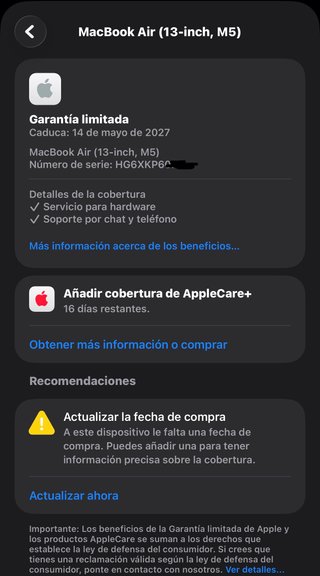 MacBook Air 13 M5 16GB 1TB