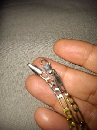 Pulsera Figaro Oro y Plata