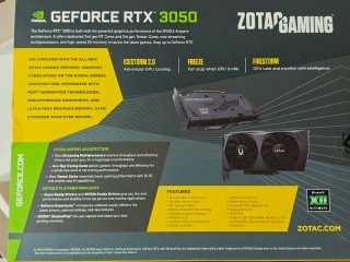 Tarjeta Gráfica RTX 3050 8GB Zotac Twin Edge