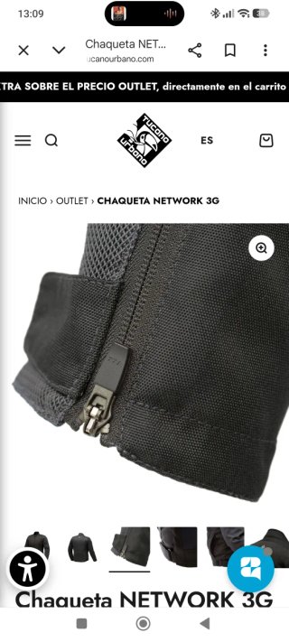 Chaqueta de moto primavera Verano Hombre Talla 54