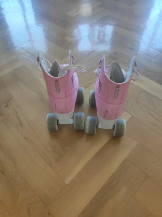 Patines 4 Ruedas Rosas Decathlon