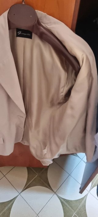Giacca Georgette Beige Donna