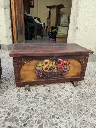 Lote 2 Cajas Decoradas Madera