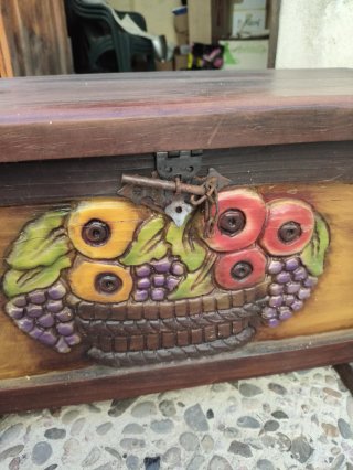 Lote 2 Cajas Decoradas Madera