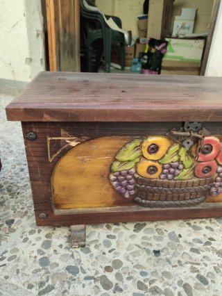Lote 2 Cajas Decoradas Madera
