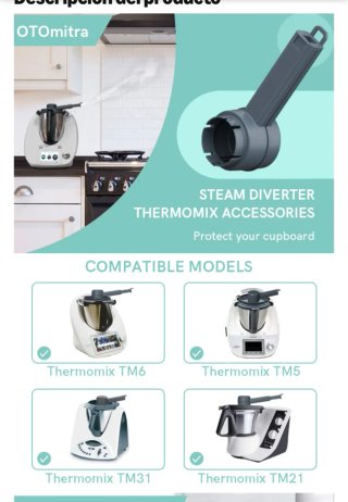 Desviador Vapor Thermomix TM5/TM6/TM31