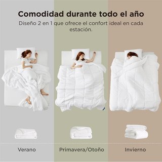 Edredón 4 Estaciones Bedsure 155x220 3 en 1