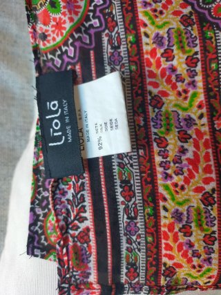 Foulard Seda Largo Liola Multicolor
