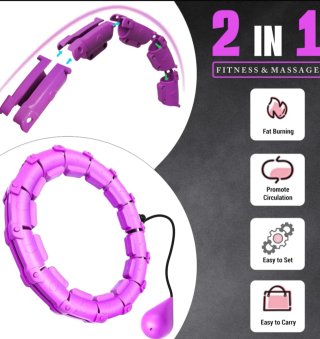 Aro Hula Hoop Fitness con Bola