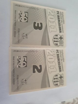 Cromos FC Barcelona 2010-11 (2 y 3)