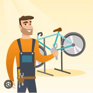 Mecánico bicicletas, montaje