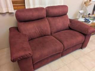 Sofá reclinable eléctrico 2 plazas