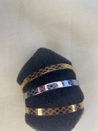 Conjunto Pulseras y anillo Gucci Oro y Plata