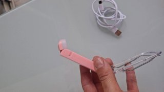 Lámpara LED rosa recargable USB