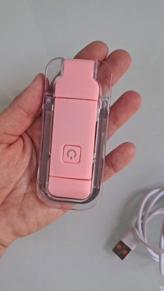 Lámpara LED rosa recargable USB