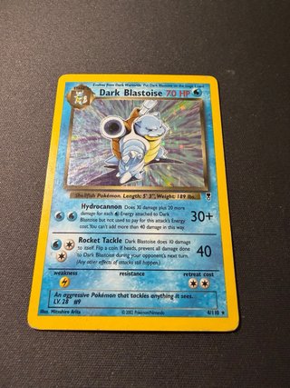 Carta Pokemon Dark Blastoise Holo Olografico Eng