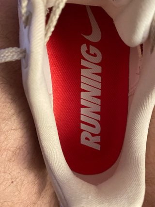 Zapatillas Nike running rosas y blancas