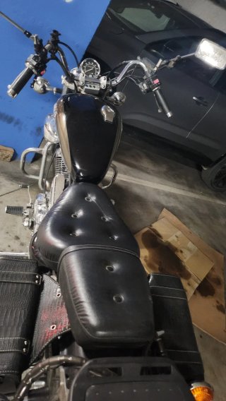 Yamaha XV535 Virago Cruiser Negra/Dorada
