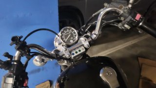 Yamaha XV535 Virago Cruiser Negra/Dorada