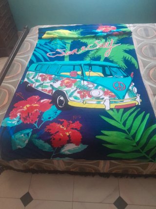 Toalla de playa Sun & Surf con furgoneta