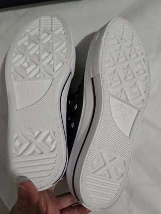 Converse Piel Negras Plataforma
